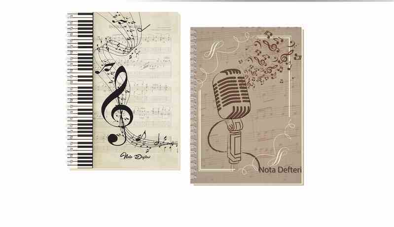 KESKİN MÜZİK DEFTERİ A4 SERT K. 80YP.SPR.290360-99
