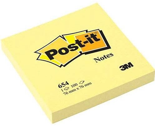 POST-IT YAPIŞKANLI NOT K. SARI 76X76MM 654