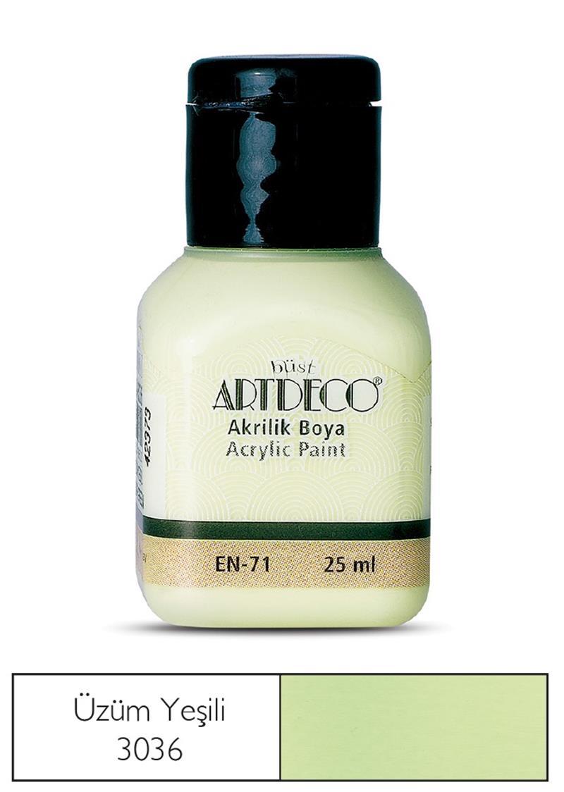 ARTDECO AKRİLİK BOYA 25 ML ÜZÜM  YEŞİLİ 070A-3036