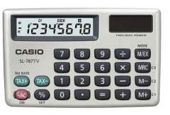 CASIO HESAP MAKİNESİ CEP TİPİ SL-787TV-GD 8HANE