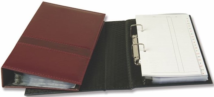 LİZ KARTVİZİT ALB. 16x27 S.DERİ MEK. SPR. 50Lİ 420