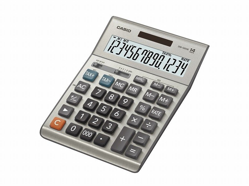 CASIO HESAP MAKİNESİ MASAÜSTÜ DM-1400F 14 HANE