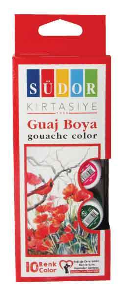 SÜDOR GUAJ BOYA SET 10X15 ML SD522