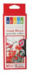 SÜDOR GUAJ BOYA SET 10X15 ML SD522