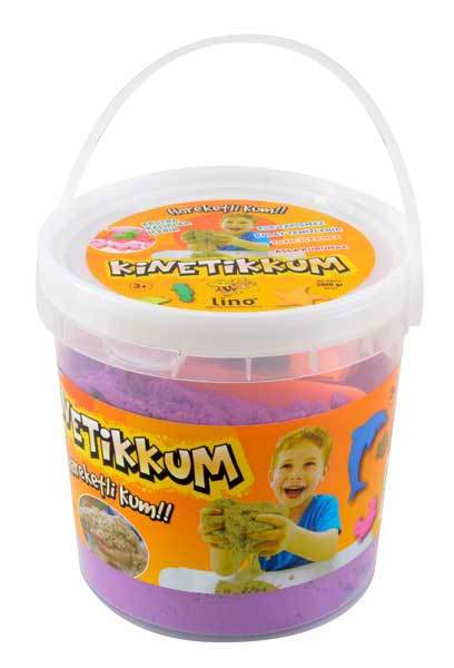 LİNO KİNETİK KUM 2000 GR MOR KOVA LN-2000MR