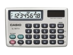CASIO HESAP MAKİNESİ CEP TİPİ SL-787TV-BK 8HANE