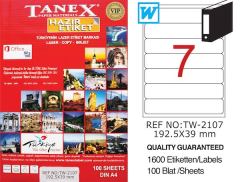 TANEX LASER ETİKET TW-2107 192.5 X 39 MM