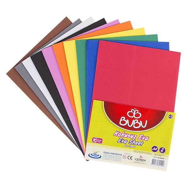 BU-BU EVA A4 2MM 10 RENK (15x21) BUBU00098