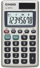 CASIO HESAP MAKİNESİ CEP TİPİ SL-797TV-GD 8 HANE