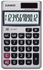 CASIO HESAP MAKİNESİ CEP TİPİ SX-320P 12 HANE