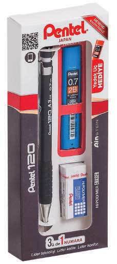 PENTEL VERSATİL+SİLGİ+MİN 120A3 317-3AS