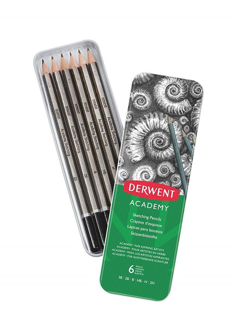 DERWENT ÇİZİM KALEMİ ACADEMY 6 LI 2301945