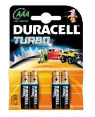 DURACELL PİL TURBO AAA İNCE KALEM 4 LÜ