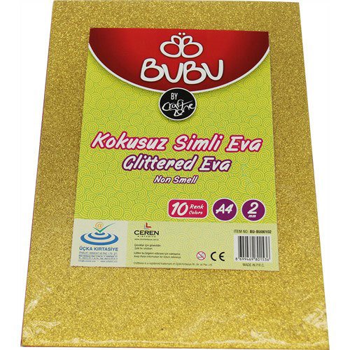 BU-BU EVA SİMLİ A4 2MM 10 RENK (15x21) BUBU00102