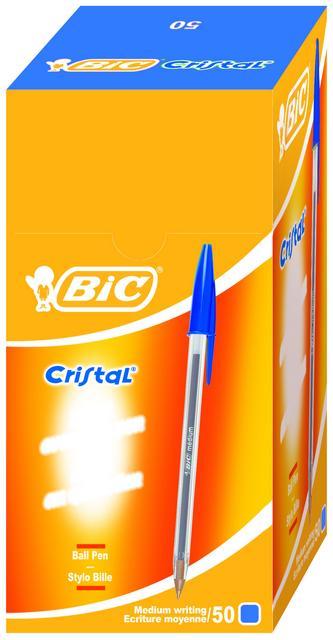 BIC TÜKENMEZ CRISTAL MED MAVİ 50Lİ 847898