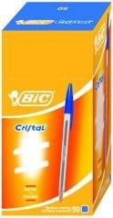 BIC TÜKENMEZ CRISTAL MED MAVİ 50Lİ 847898