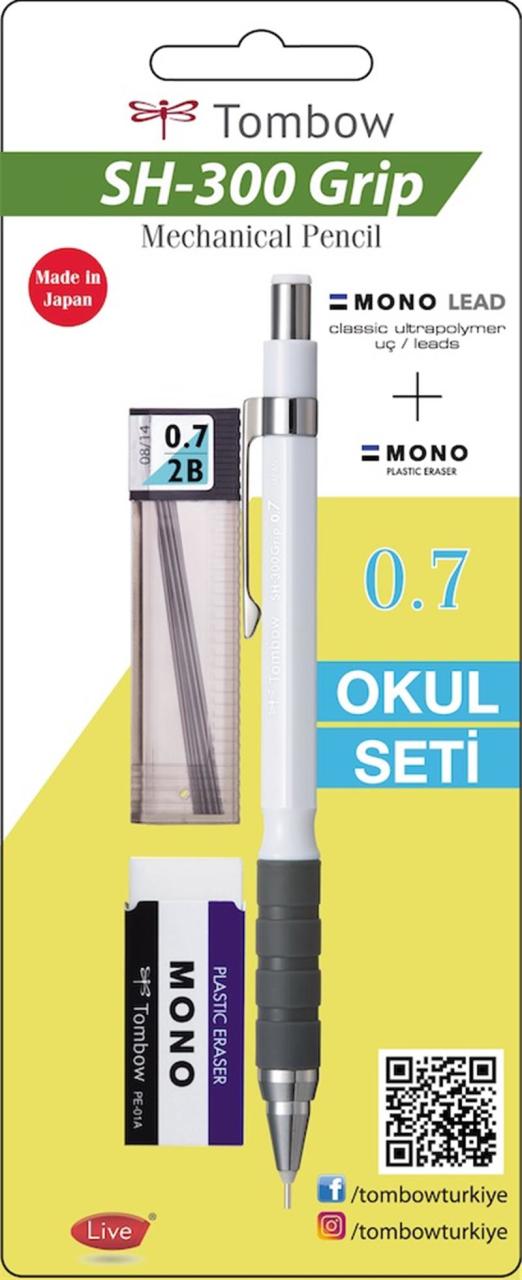 TOMBOW OKUL SETİ SH-300 GRİP 0,7 K.BEYAZ
