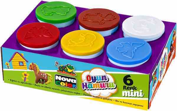 NOVA COLOR OYUN HAMURU MİNİ 6 LI NC-4108