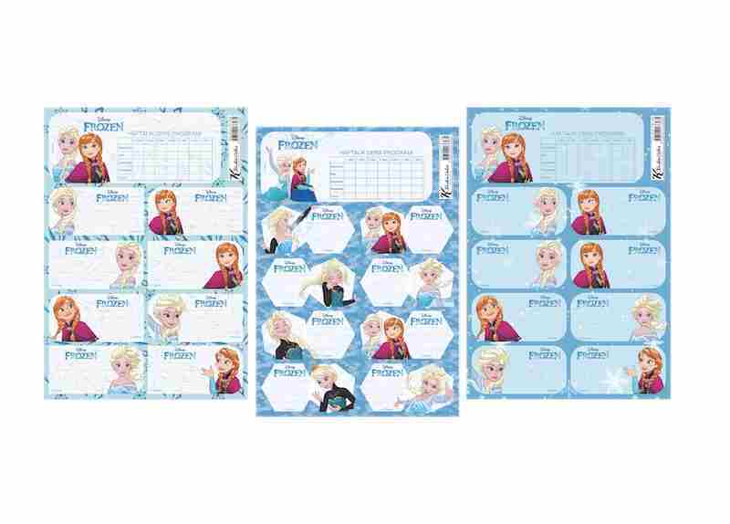 KESKİN ETİKET DERS PROG. 3 LÜ FROZEN 220130-71
