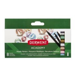 DERWENT ACADEMY METALİK MARKER KALEM- 8'Lİ 98212