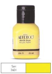 ARTDECO AKRİLİK BOYA 25 ML SARI Y-070A-3601