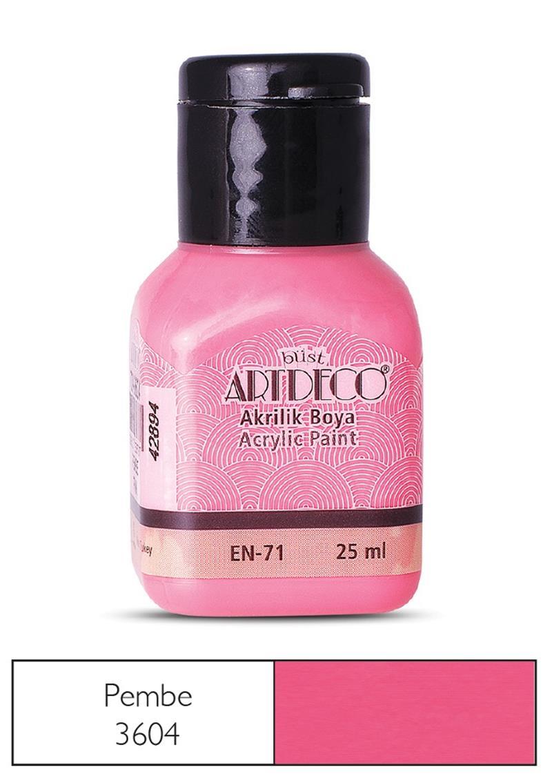 ARTDECO AKRİLİK BOYA 25 ML PEMBE Y-070A-3604