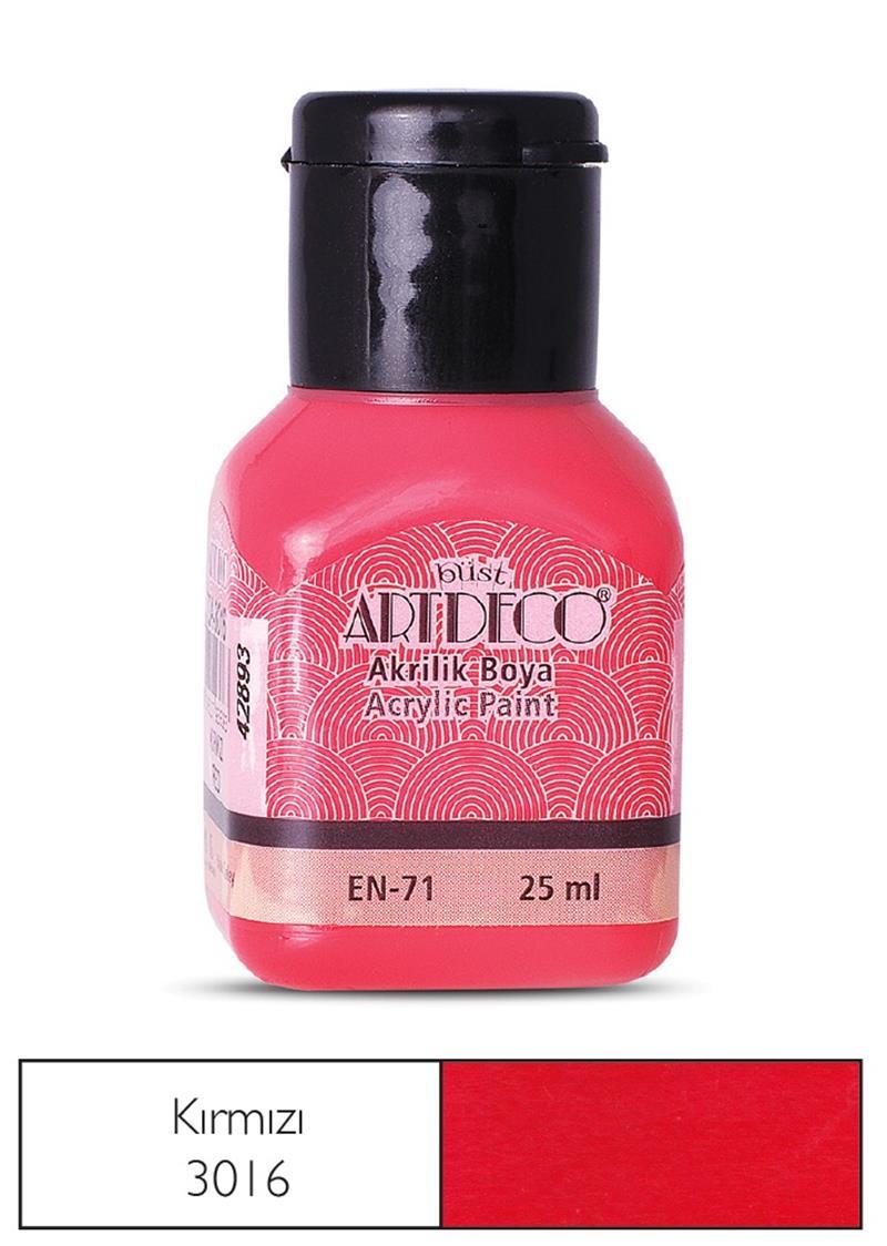 ARTDECO AKRİLİK BOYA 25 ML KIRMIZI Y-070A-3016