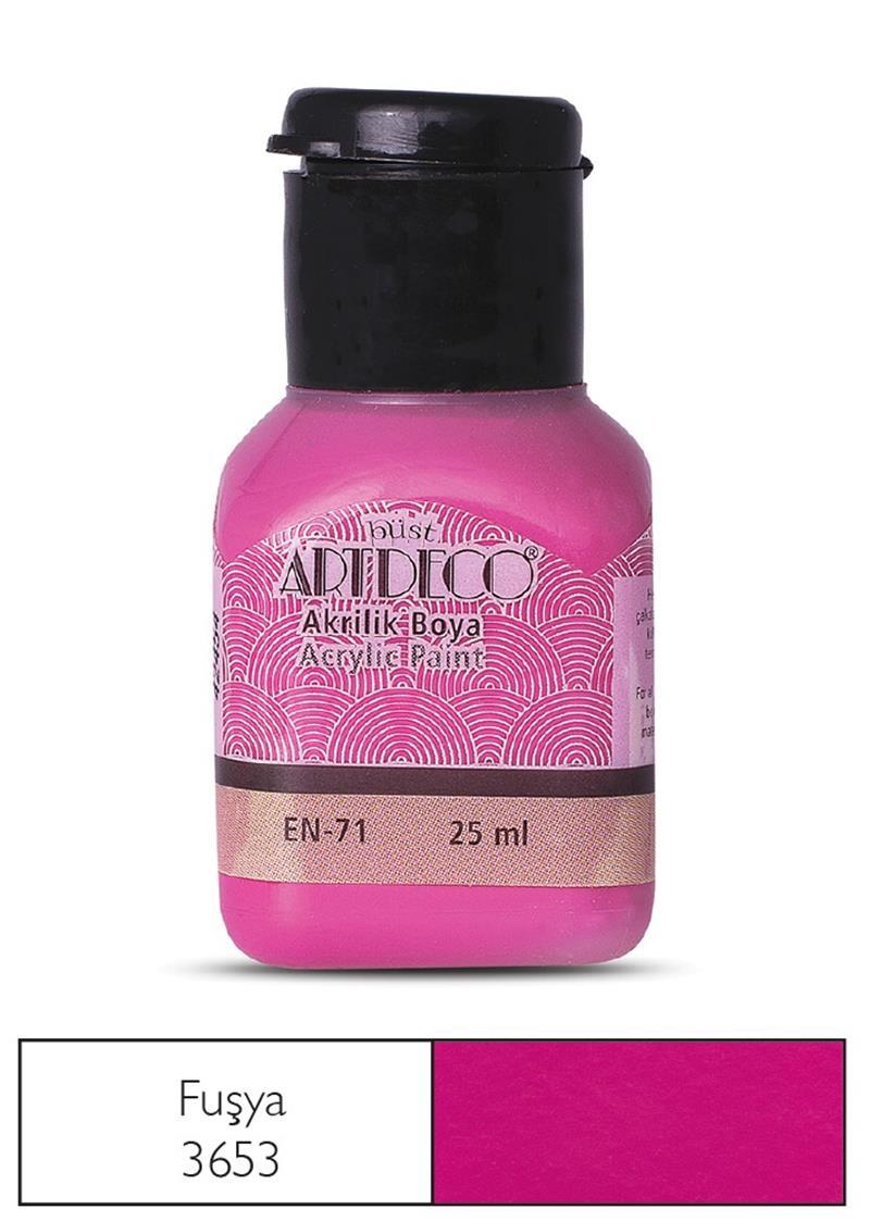 ARTDECO AHŞAP BOYA FUŞYA 25 ML Y-070A-3653