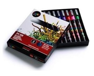 UNİ POSTER MARKÖRÜ POSCA PC-3M 0.9-1.3 7+1 TOPRAK