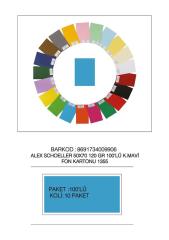 ALEX FON KARTONU 50x70 120 GR KOYU MAVİ 100 LÜ 55