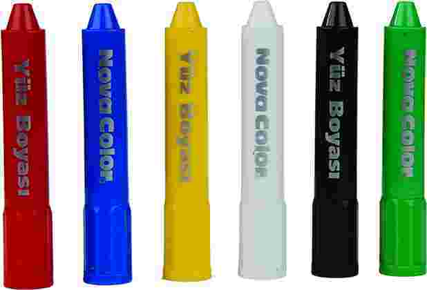 NOVA COLOR YÜZ BOYASI 6 LI RUJ TİPİ NC-210