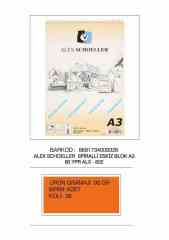 ALEX ESKİZ BLOK A3 90 GR SPR. DİK 60 YP ALX-822