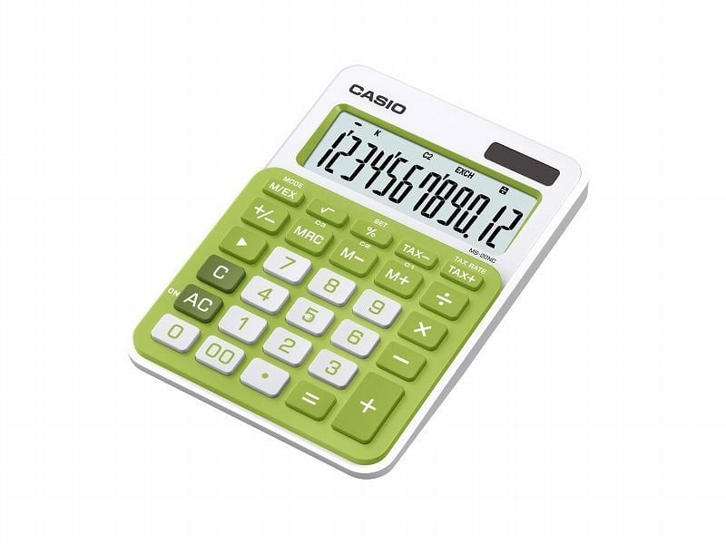 CASIO HESAP MAKİNESİ MASAÜSTÜ MS-20NC(UC)-GN