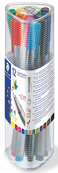 STAEDTLER FINELINER TRIPLUS 12Lİ ÜÇGEN K.334 PR12