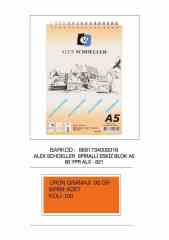 ALEX ESKİZ BLOK A5 90 GR SPR. DİK 60 YP ALX-821
