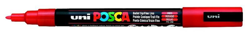 UNİ POSTER MARKÖRÜ POSCA PC-3M 0.9-1.3 Ş.KIRMIZI
