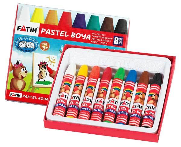 FATİH PASTEL BOYA 8 RENK KİNG SİZE 34008