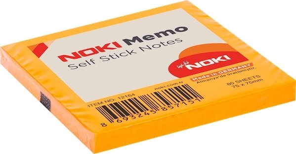 NOKİ YAPIŞKANLI NOT K. 75X75 12164 ORANGE