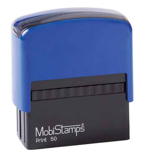 MOBİSTAMPS KAŞE 50 SİYAH KEÇE