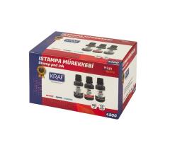 KRAF ISTAMPA MÜREKKEBİ 30CC MAVİ 430G
