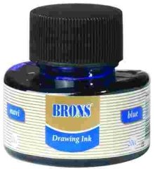 BRONS ÇİNİ MÜREKKEBİ 20cc MAVİ BR-318
