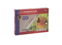 KRAF LAMİNASYON FİLMİ PARLAK A5 125MIC 100LÜ 2125