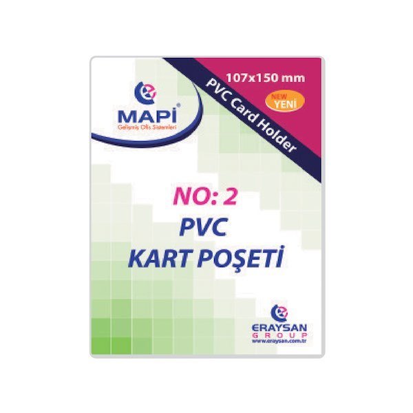 MAPİ KART P.PVC GÜVENL 107X150 DİKEY 100LÜ 9101036