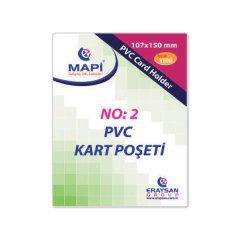 MAPİ KART P.PVC GÜVENL 107X150 DİKEY 100LÜ 9101036