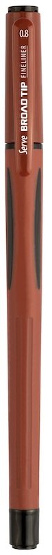 SERVE FINELINER BROAD TIP KAHVERENGI 13