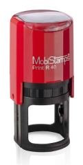 MOBİSTAMPS KAŞE YUVARLAK R-40 SİYAH KEÇELİ