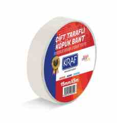 KRAF ÇİFT TARAFLI KÖPÜK BANT 15MMX5M 5015G