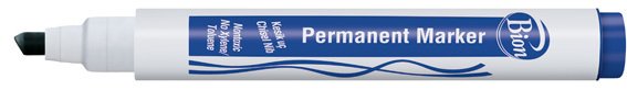 BİON PERMANENT MARKÖR KESİK UÇ MAVİ 9177