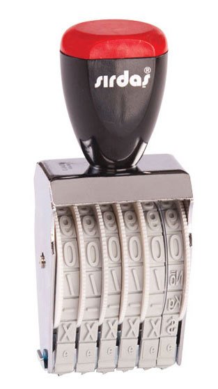 SIRDAŞ NUMARATÖR 9MM 6 HANE 1596
