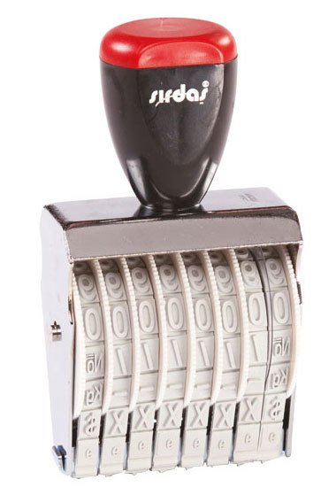 SIRDAŞ NUMARATÖR 9MM 8 HANE 1598
